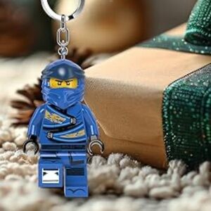 Lego Blue Ninja Keychain 100% authentic brand new with tag still in plastic